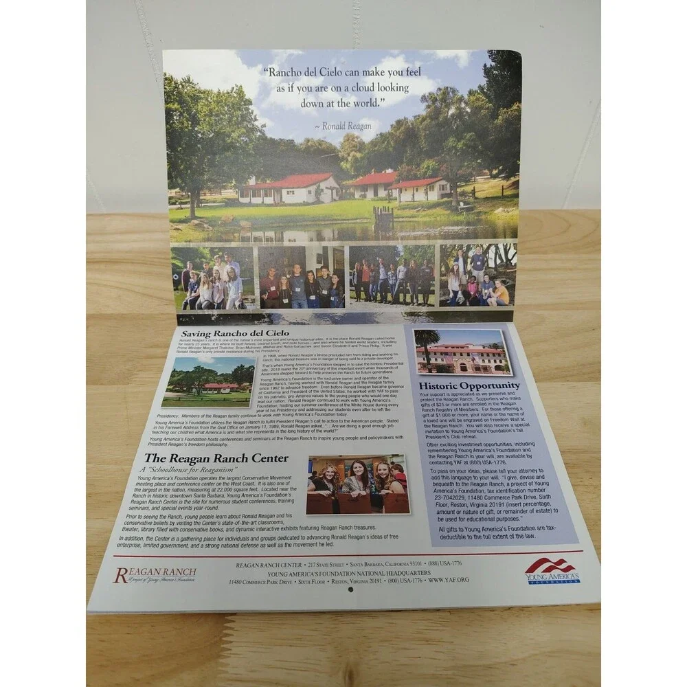 REAGAN RANCH  2018 12-MONTH CALENDAR  YOUNG AMERICA's FOUNDATION Farming Horses
